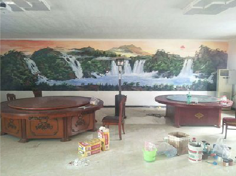 城步墙绘-写实风景