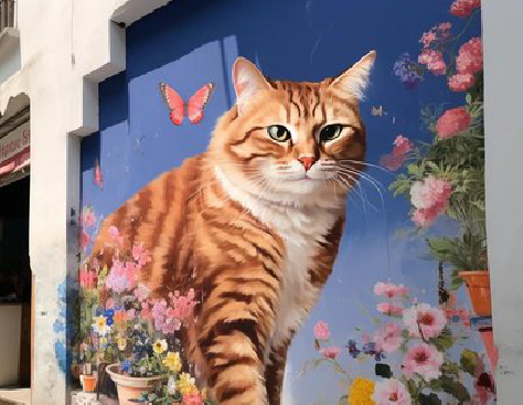 城步自己绘制有个性的手绘墙