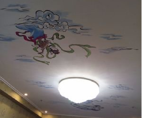 城步如何快速绘制天花板上的手绘墙？